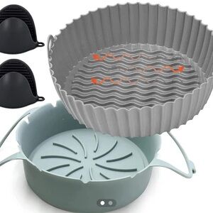 Silicone Air Fryer Liners - Gray